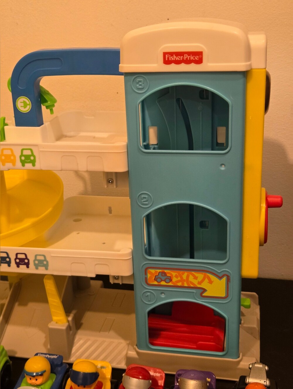 HUGE Wheelie Cars Bundle Little People & Parking Garage Playset - Picture 4 of 6